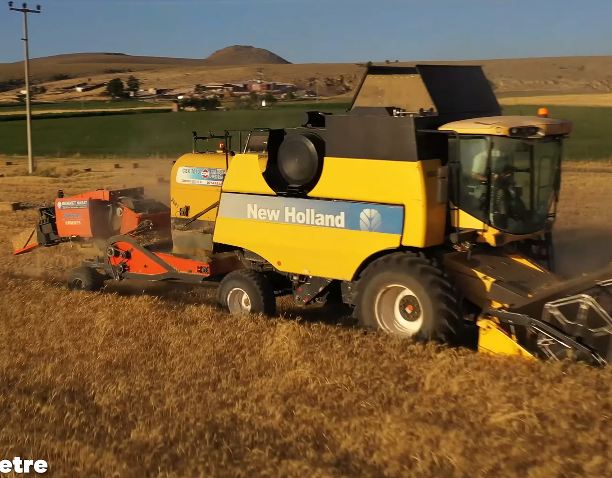 Combine-Mounted Baler